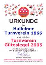 Österreichischer Fachverband für Turnen : ÖFT 2005
